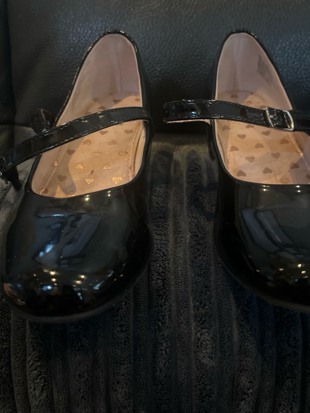 SO Girls Black Patent Mary Jane Dress Shoes